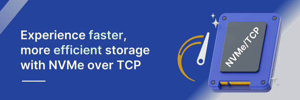 Efficient storage with nvme over tcp