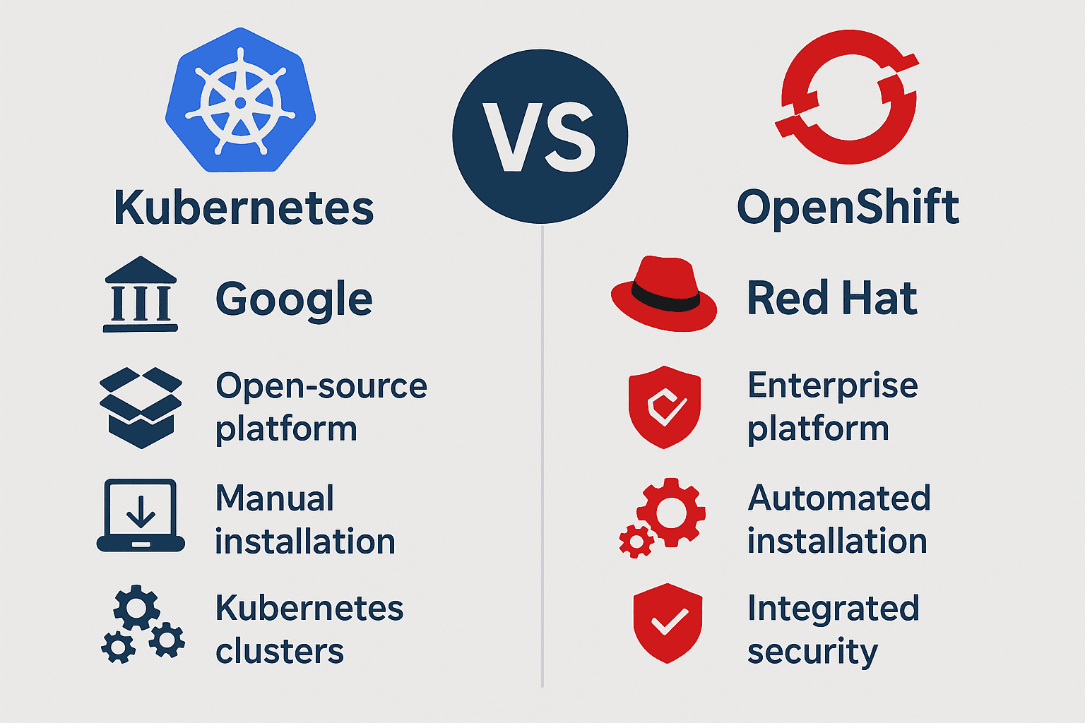 Kubernetes vs OpenShift