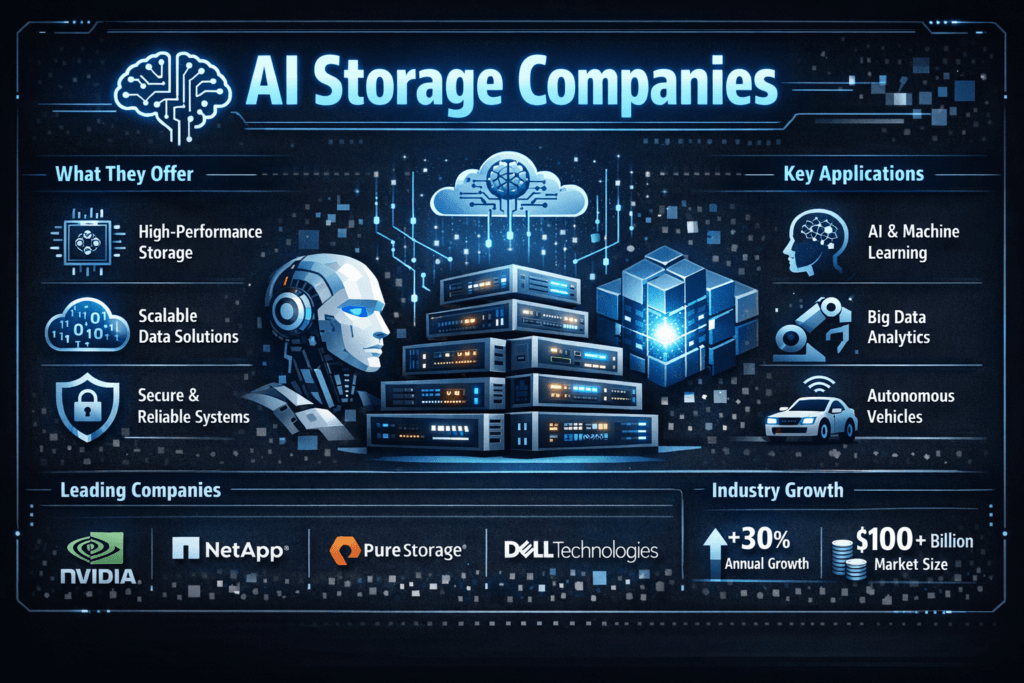 AI Storage Companies infographic