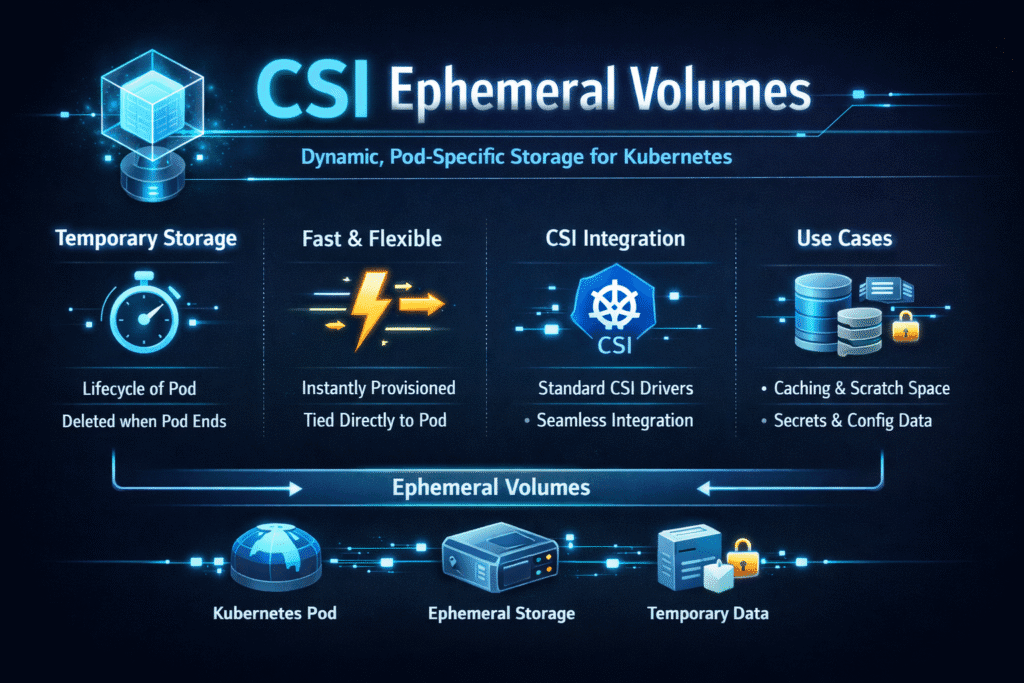 CSI Ephemeral Volumes infographic