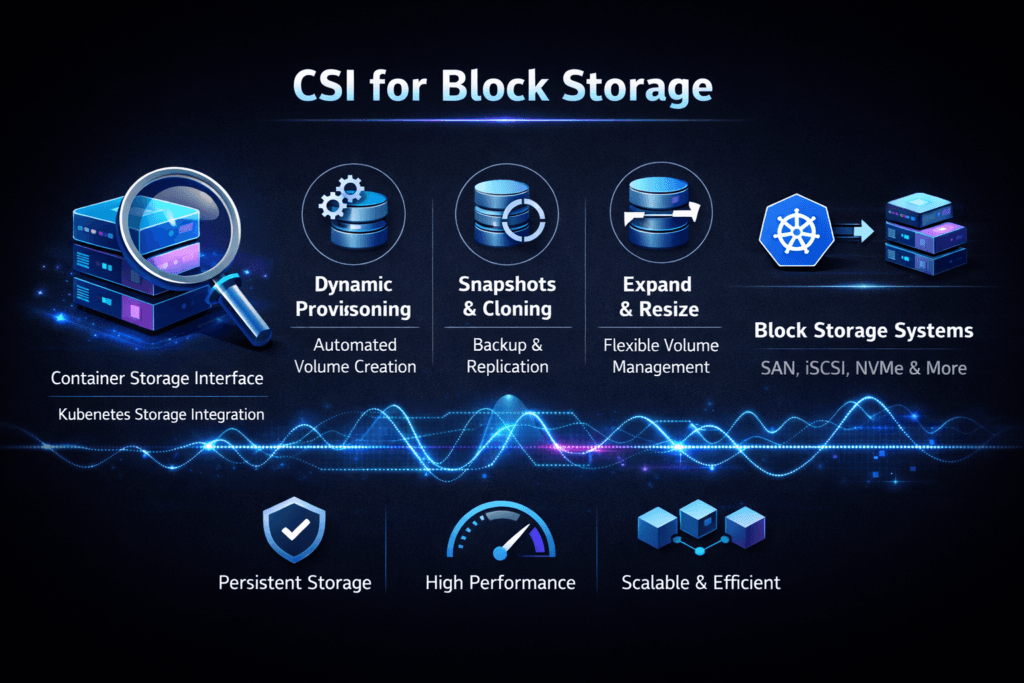 CSI for Block Storage infographic