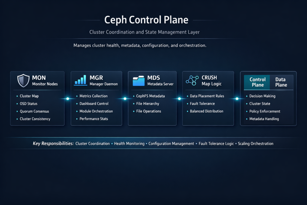 Ceph Control Plane infographic