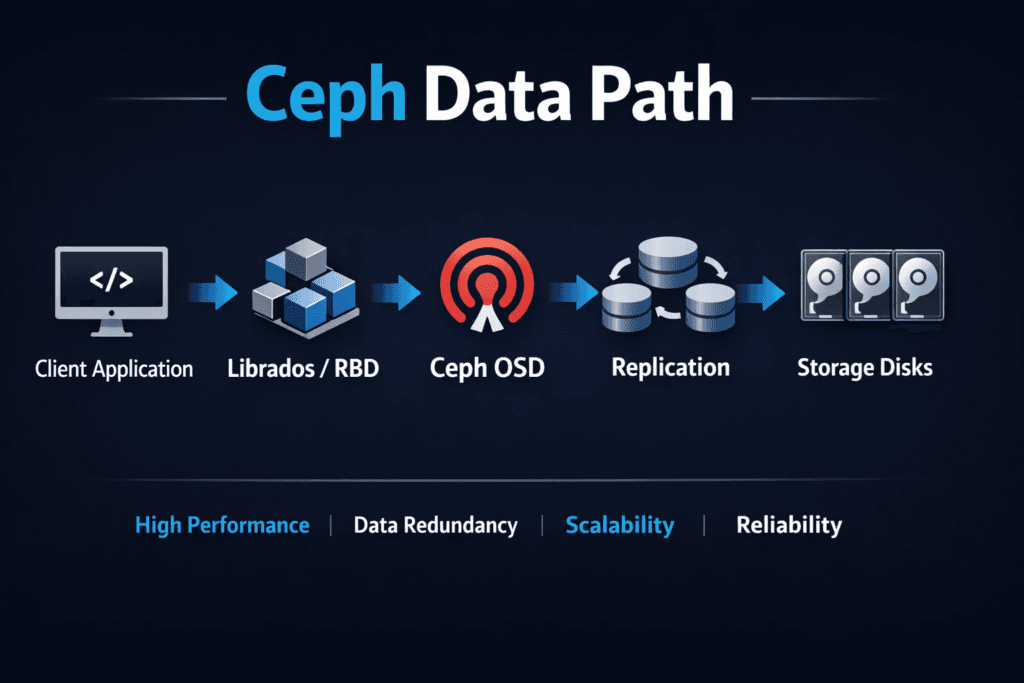 Ceph Data Path infographic