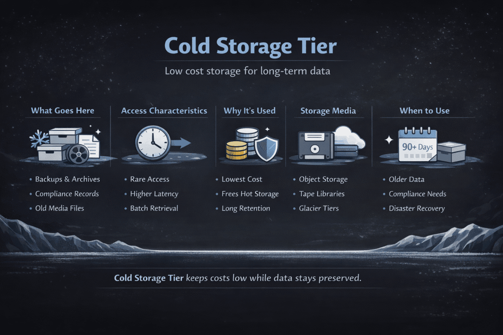 Cold Storage Tier infographics
