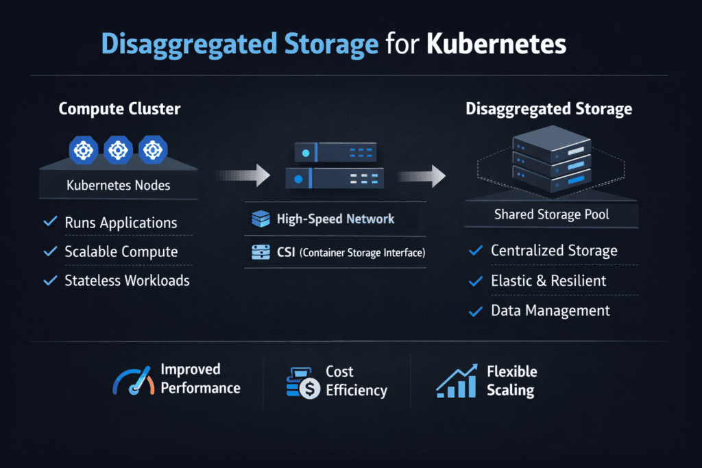 Disaggregated Storage for Kubernetes infographic
