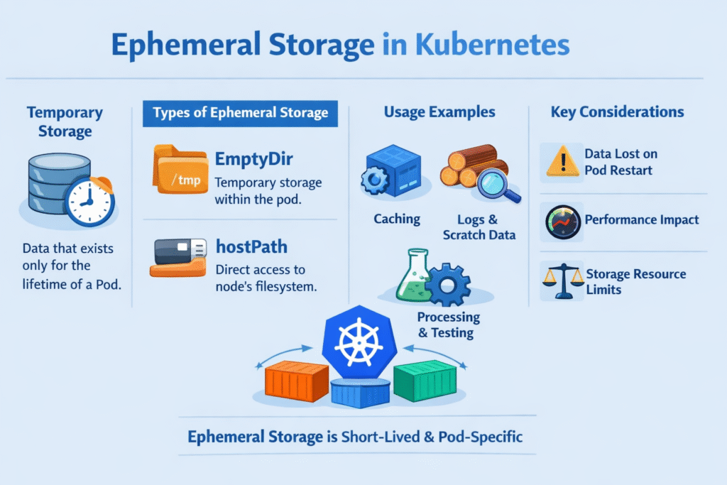 Ephemeral Storage in Kubernetes infographics