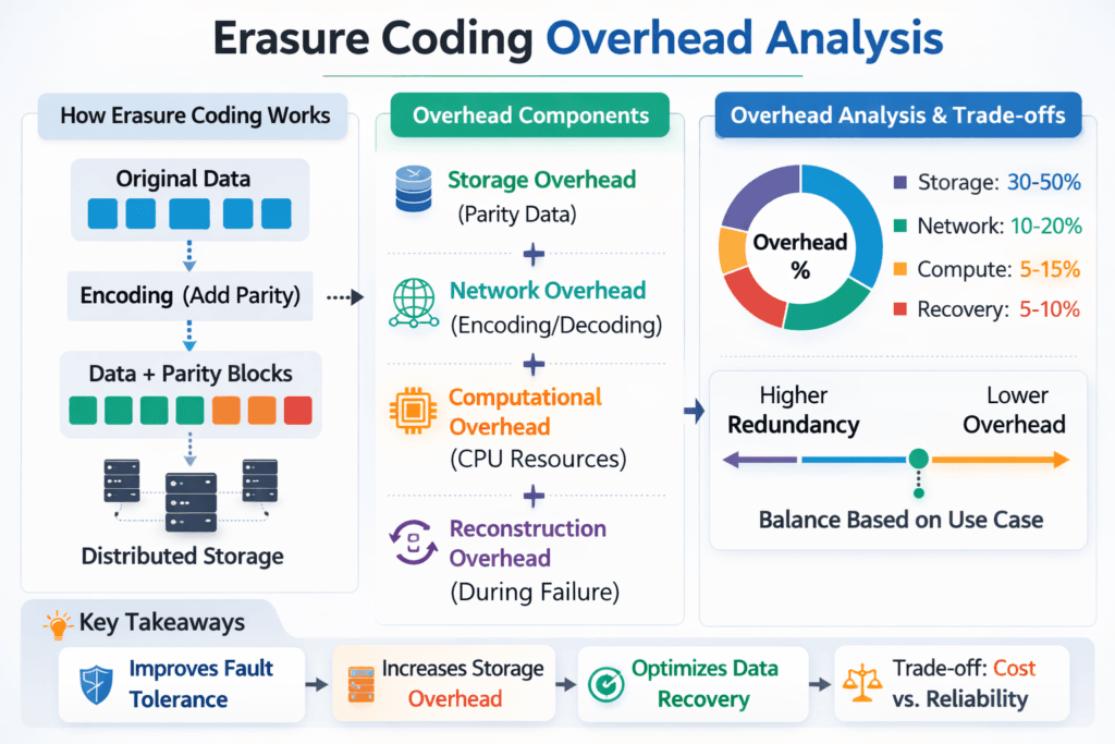 Erasure Coding Overhead Analysis infographic