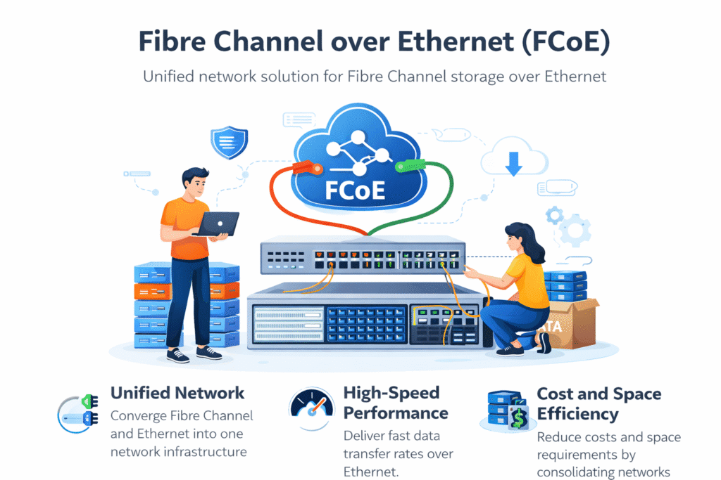 Fibre Channel over Ethernet infographics