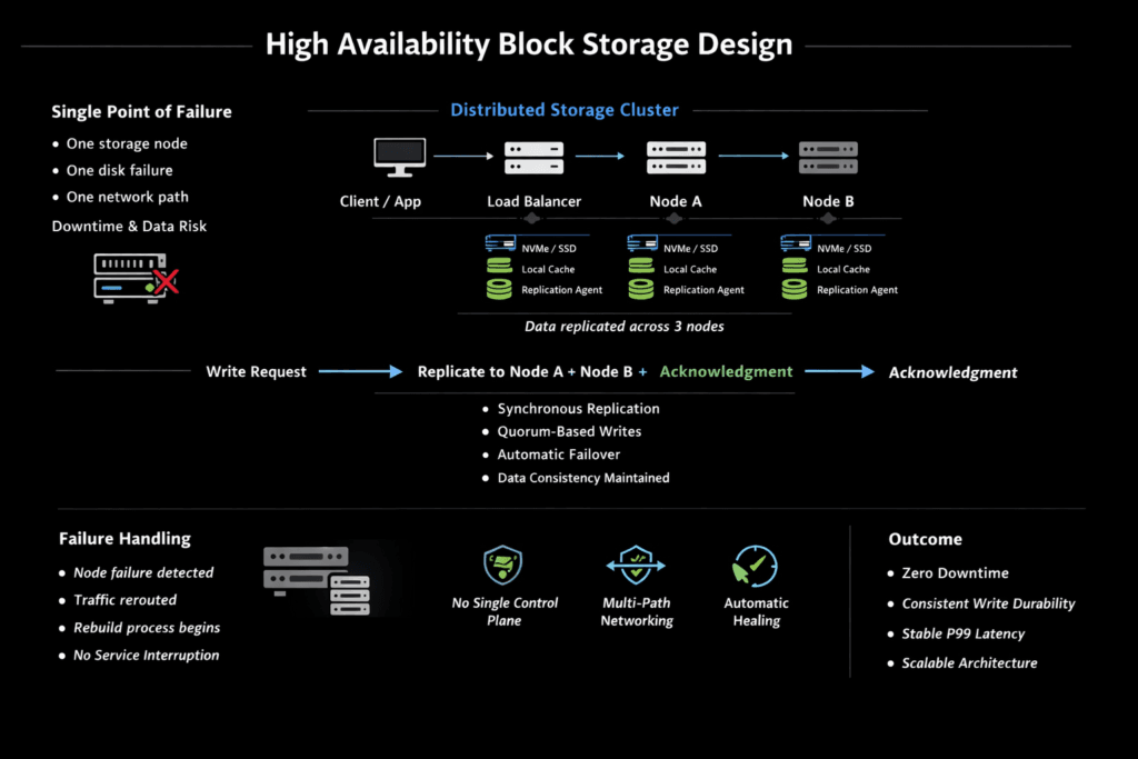 High Availability Block Storage Design infographic