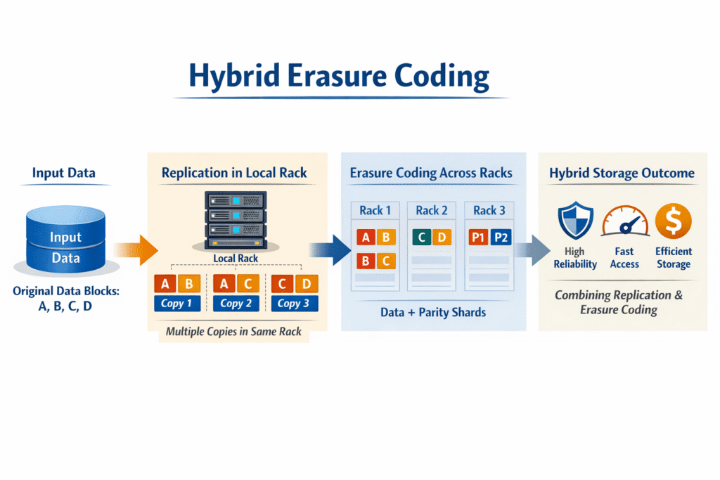 Hybrid Erasure Coding infographics