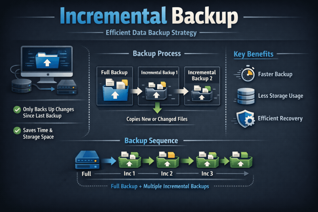 Incremental Backup infographic