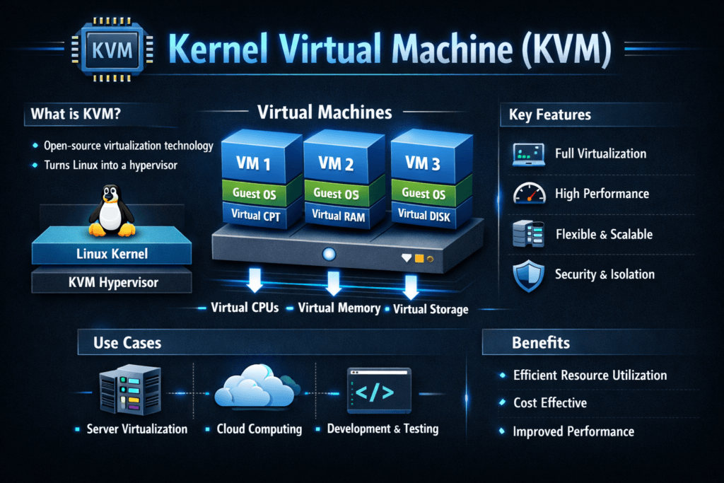 Kernel Virtual Machine infographic