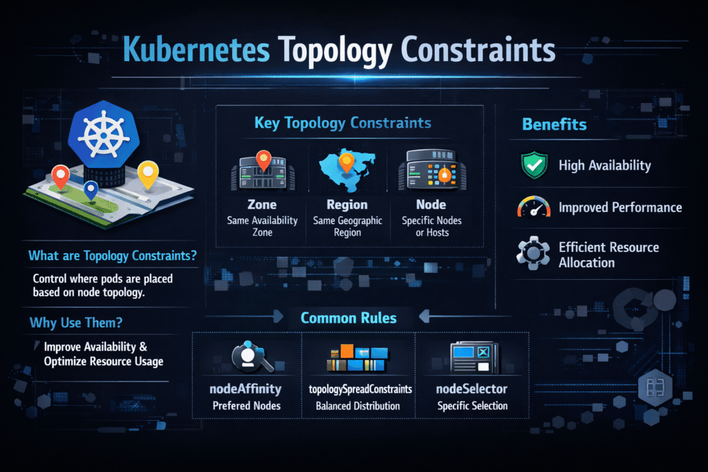 Kubernetes Topology Constraints infographic