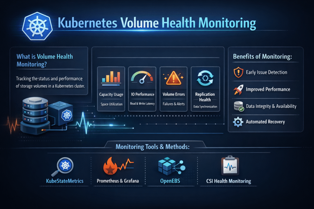 Kubernetes Volume Health Monitoring infographic
