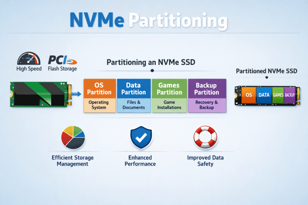 NVMe Partitioning infographic