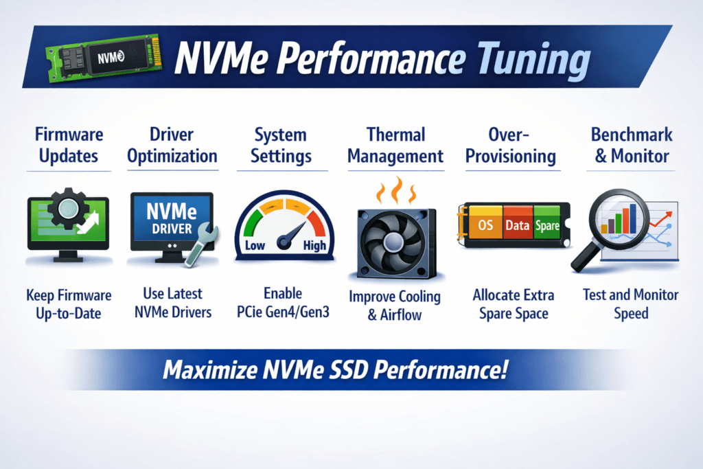 NVMe Performance Tuning infographic