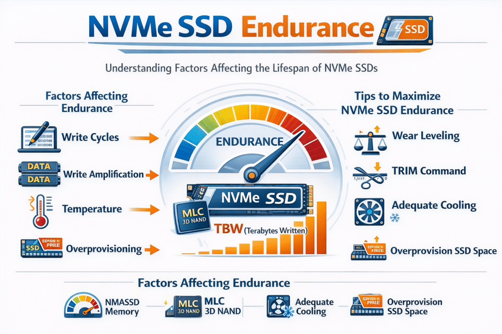 NVMe SSD Endurance infographic