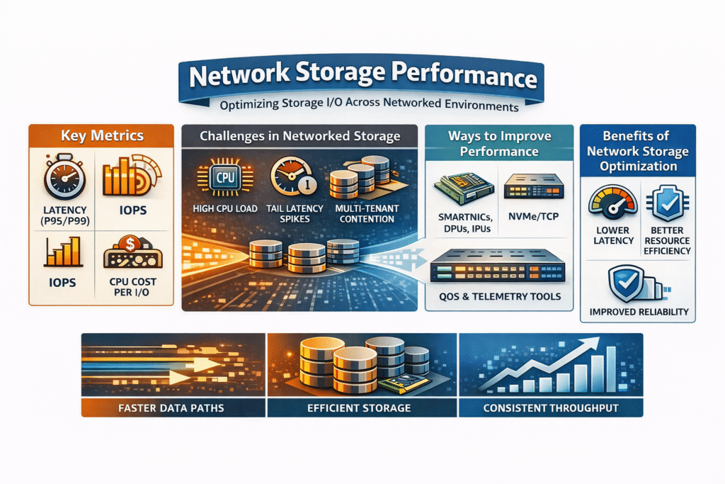 Network Storage Performance infographics