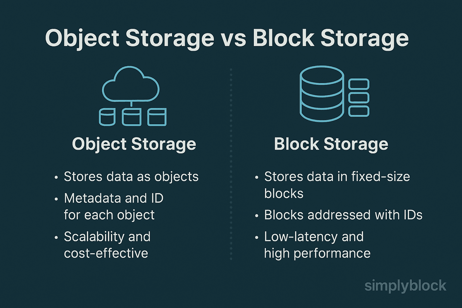 Object Storage vs Block Storage