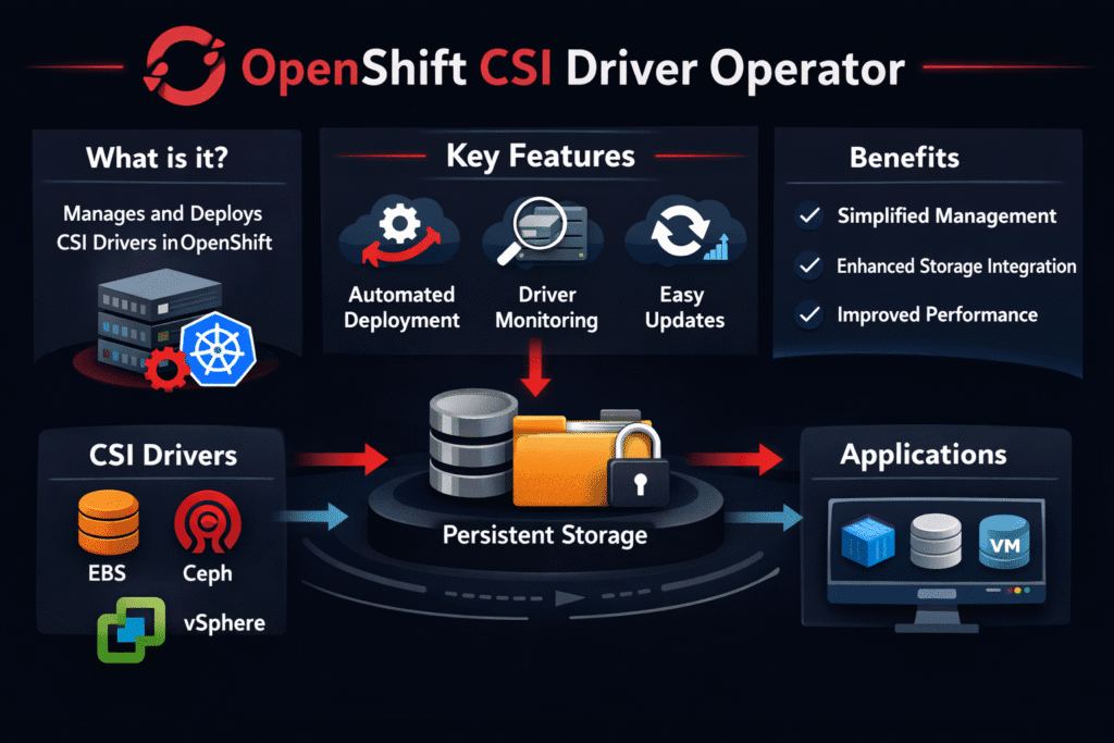 OpenShift CSI Driver Operator infographic
