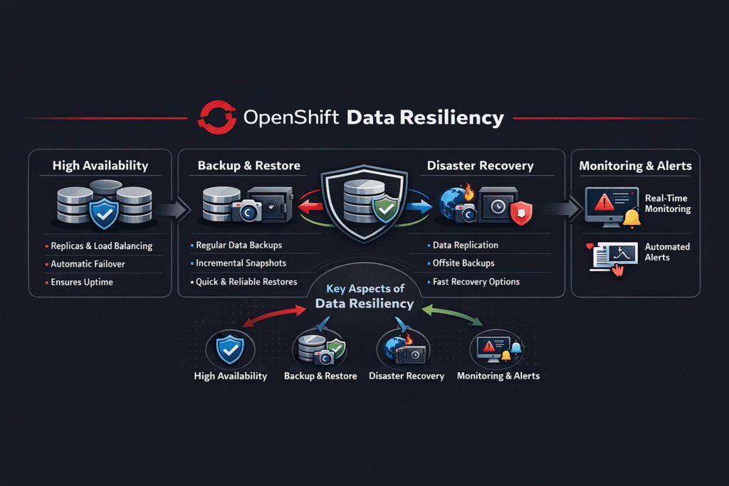 OpenShift Data Resiliency infographic