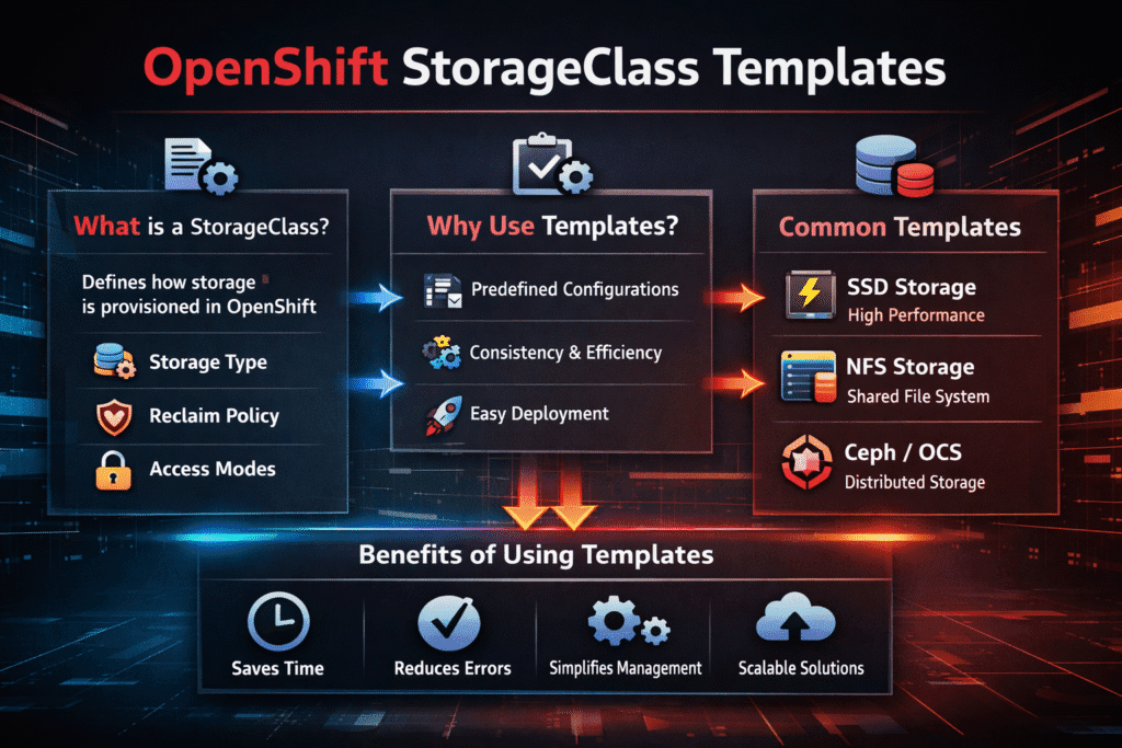 OpenShift StorageClass Templates infographic
