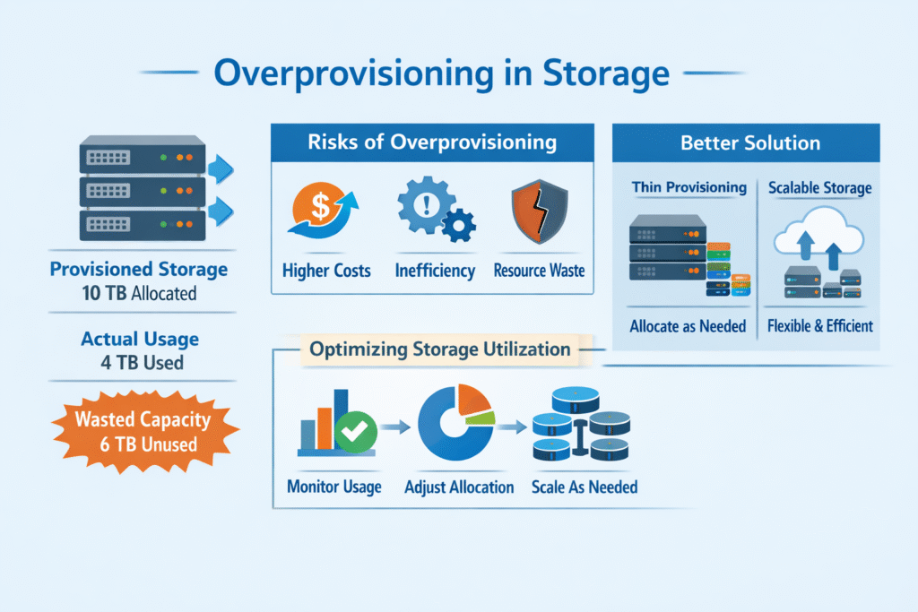 Overprovisioning in Storage infographic