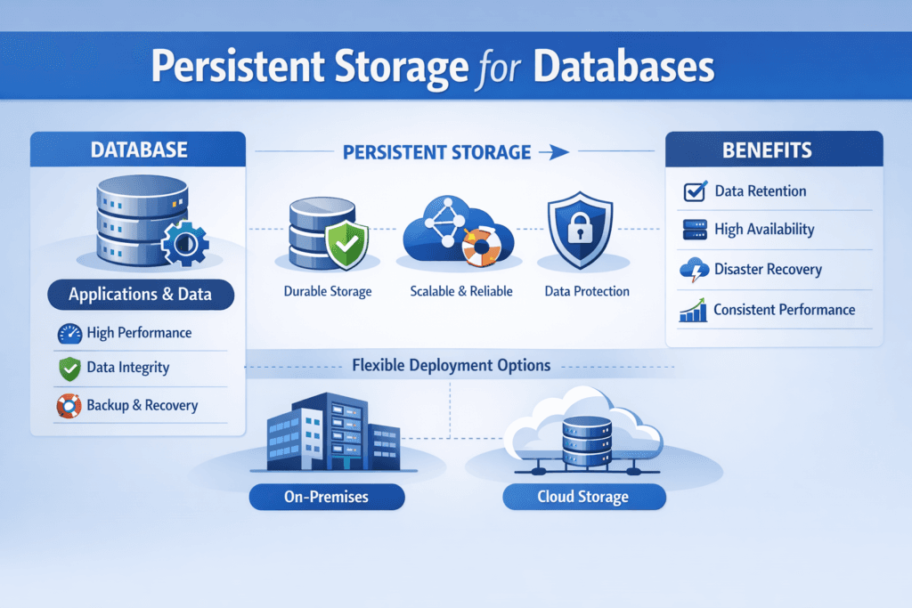 Persistent Storage for Databases infographic