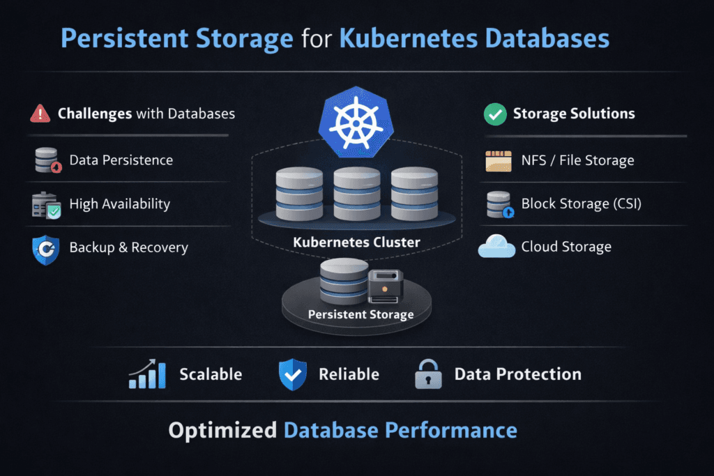 Persistent Storage for Kubernetes Databases infographic