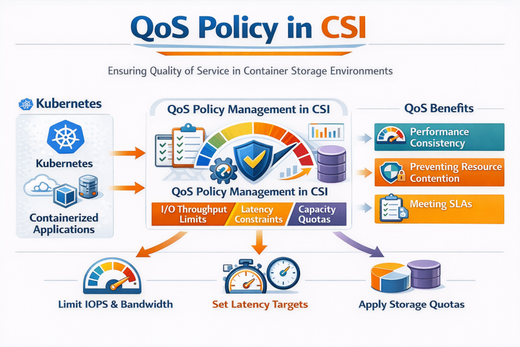 QoS Policy in CSI infographic