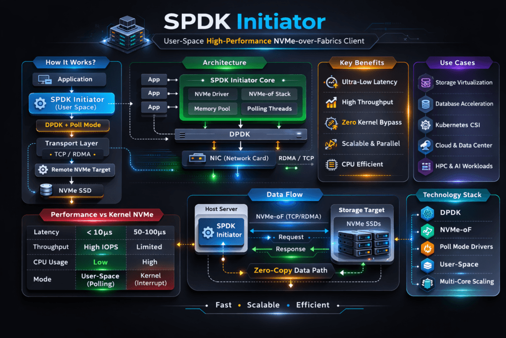 SPDK Initiator infographic