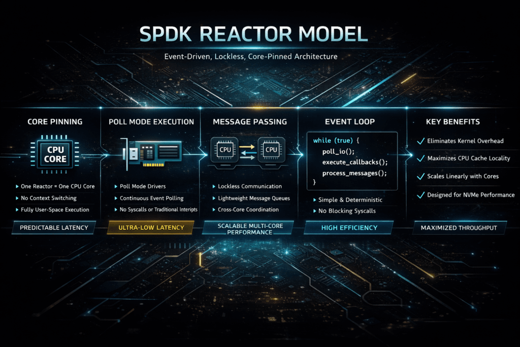 SPDK Reactor Model infographic
