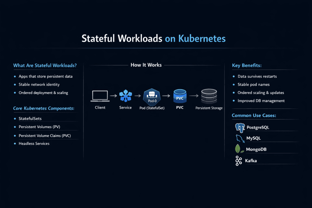 Stateful Workloads on Kubernetes infographic