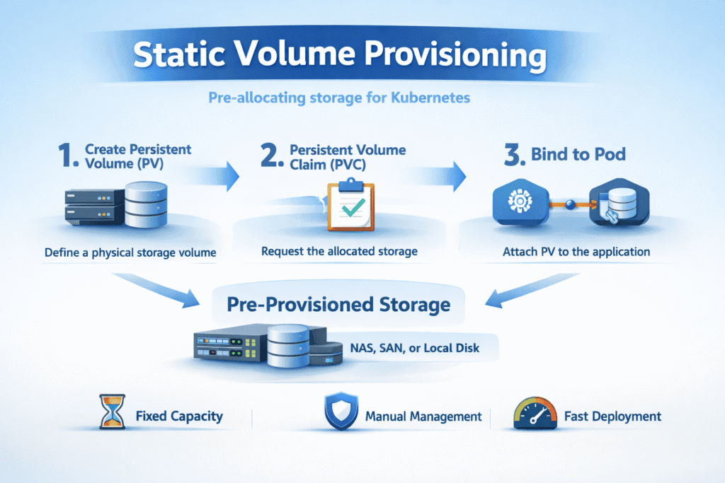 Static Volume Provisioning infographic