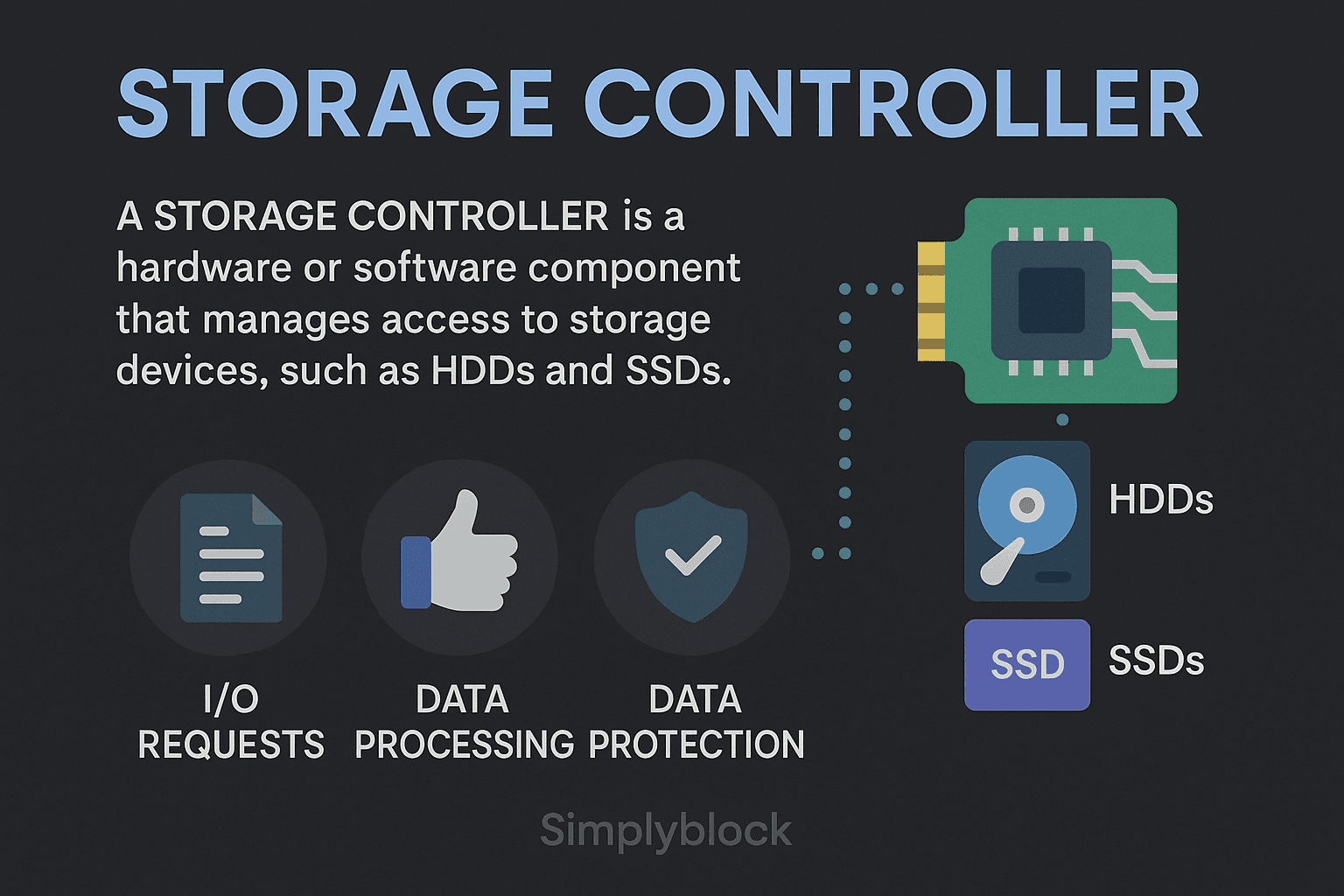 How Storage Controllers Manage I/O | Simplyblock