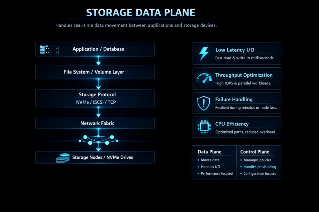 Storage Data Plane infographic