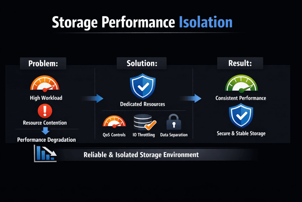 Storage Performance Isolation infographic