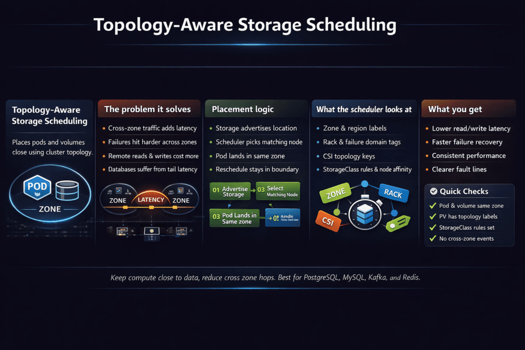 Topology-Aware Storage Scheduling infographic