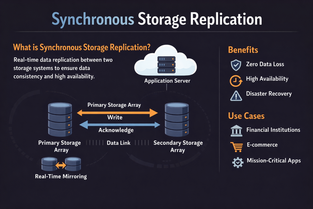 synchronous storage replication infographics